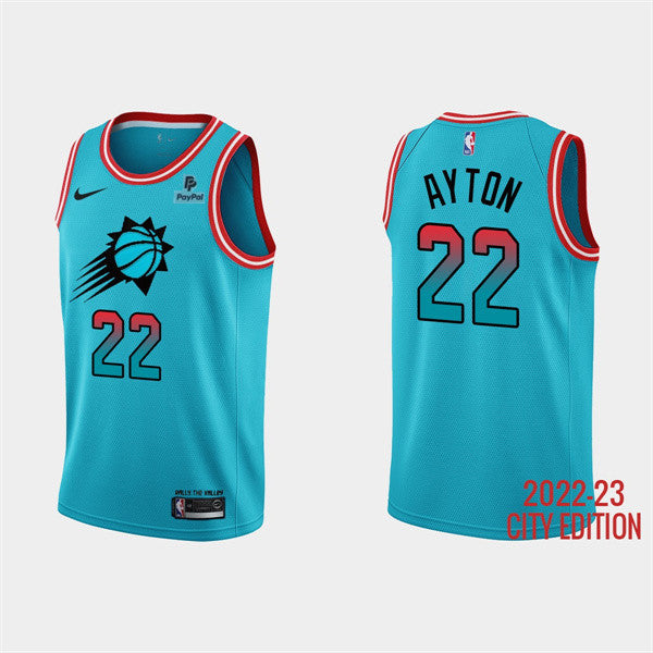 Deandre Ayton Phoenix Suns blue City Edition jersey