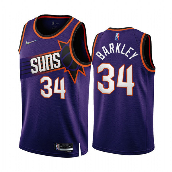 Charles Barkley Phoenix Suns purple jersey