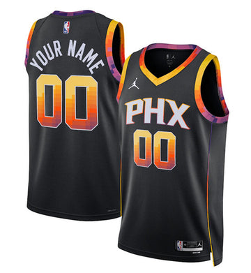 Custom Phoenix Suns black jersey