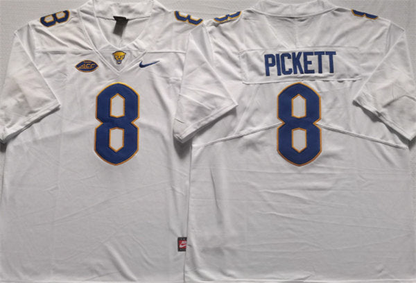 PICKETT Pitt Panthers white jersey