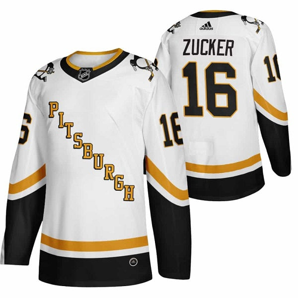 Jason Zucker Pittsburgh Penguins white Reverse Retro jersey