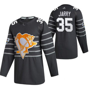 Tristan Jarry Pittsburgh Penguins grey jersey