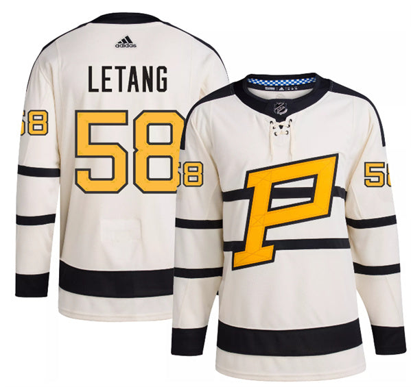 Kris Letang Pittsburgh Penguins cream Winter Classic jersey
