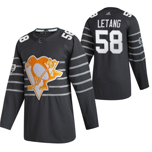 Kris Letang Pittsburgh Penguins grey jersey