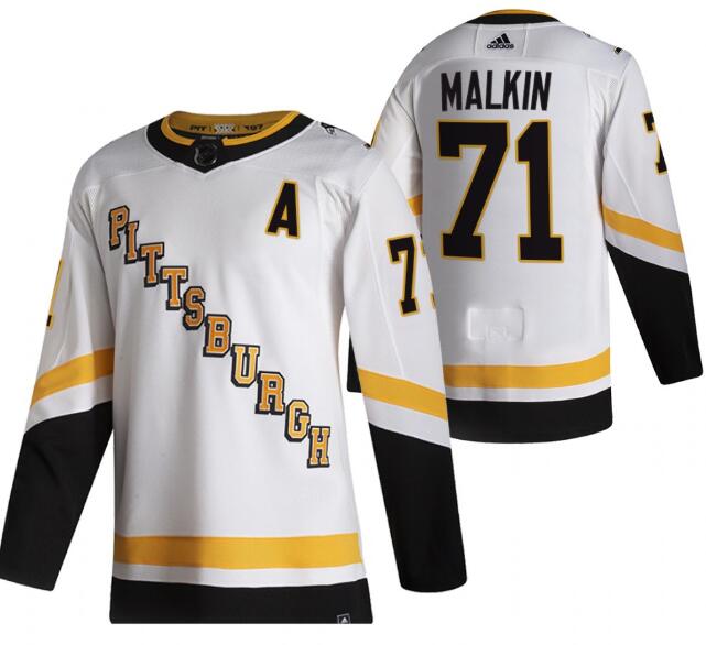 Evgeni Malkin Pittsburgh Penguins white Reverse Retro jersey