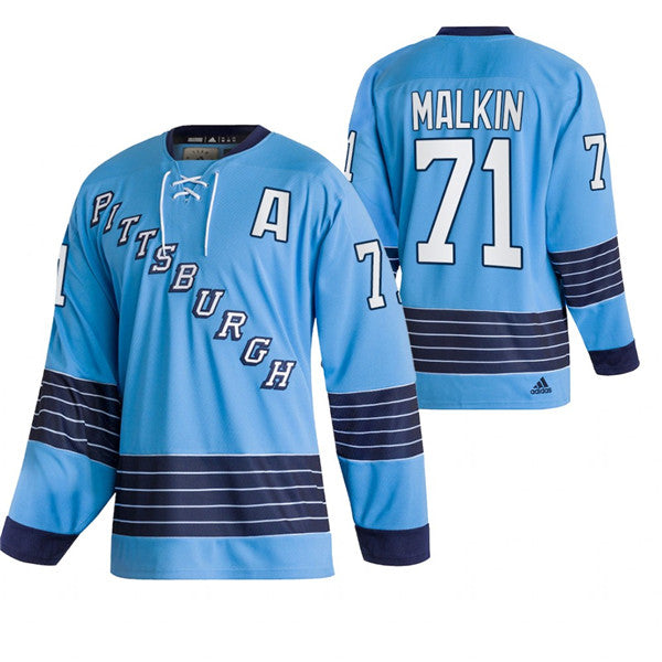 Evgeni Malkin Pittsburgh Penguins blue jersey