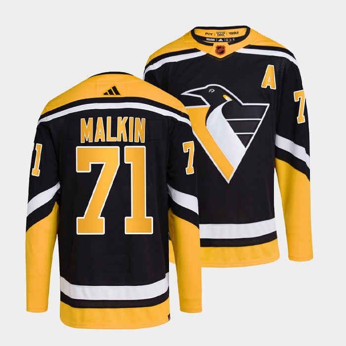 Evgeni Malkin Pittsburgh Penguins black Reverse Retro jersey