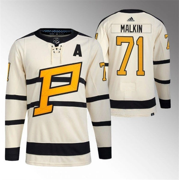 Evgeni Malkin Pittsburgh Penguins cream Winter Classic jersey