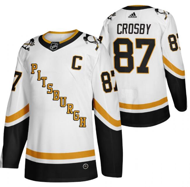 Sidney Crosby Pittsburgh Penguins white Reverse Retro jersey