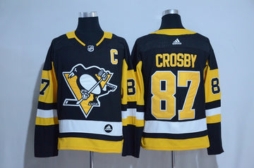 Sidney Crosby Adidas Pittsburgh Penguins black Authentic jersey