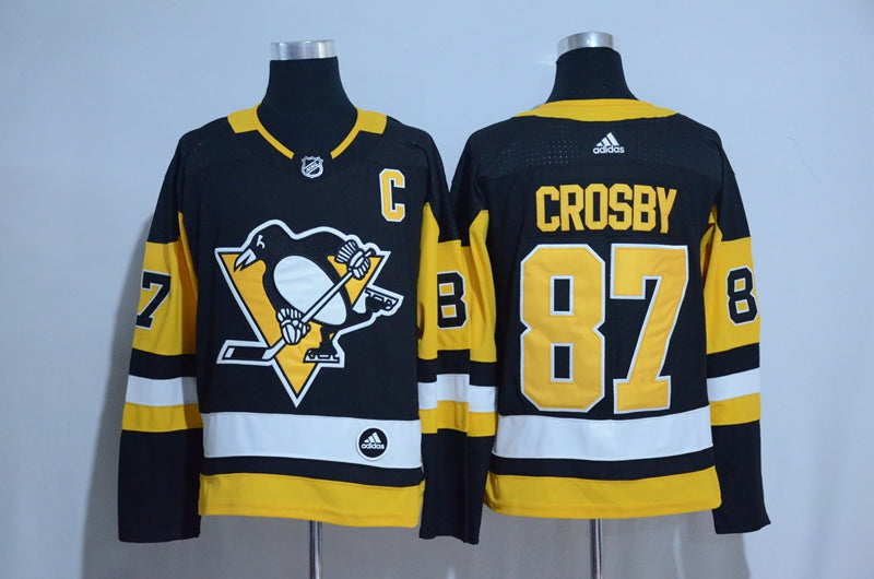 Sidney Crosby Adidas Pittsburgh Penguins black Authentic jersey