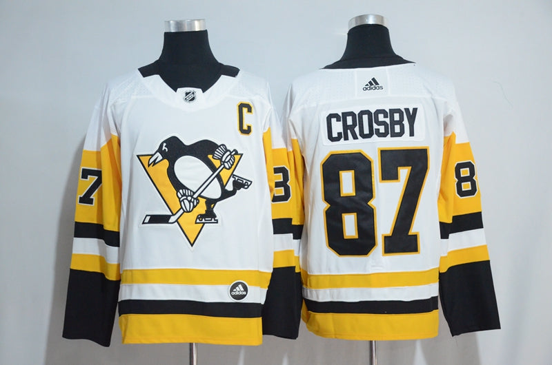Sidney Crosby Adidas Pittsburgh Penguins white Authentic jersey