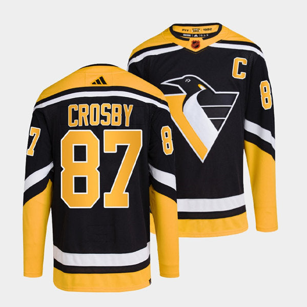 Sidney Crosby Pittsburgh Penguins black Reverse Retro jersey