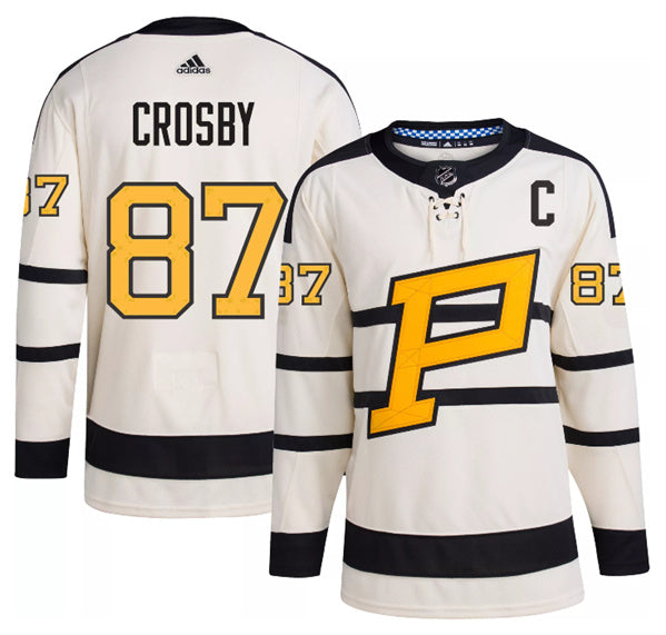 Sidney Crosby Pittsburgh Penguins cream Winter Classic jersey