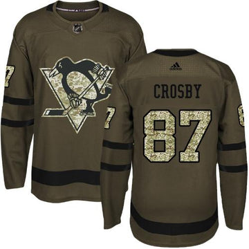 Sidney Crosby Pittsburgh Penguins green Salute To Service jersey
