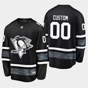 Custom Pittsburgh Penguins black All-Star jersey