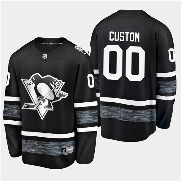 Custom Pittsburgh Penguins black All-Star jersey