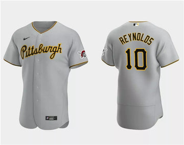 Bryan Reynolds Pittsburgh Pirates gray jersey