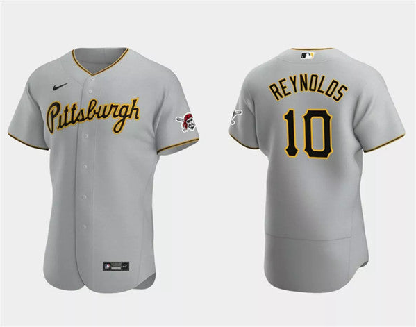 Bryan Reynolds Pittsburgh Pirates gray jersey