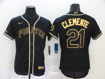 Roberto Clemente Pittsburgh Pirates black jersey
