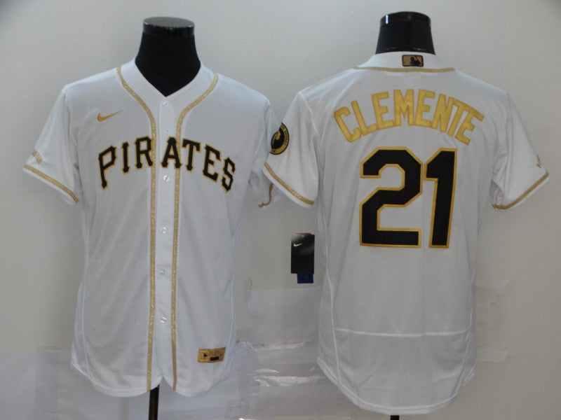 Roberto Clemente Pittsburgh Pirates white jersey
