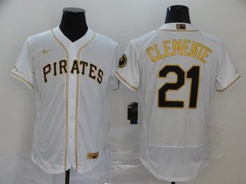 Roberto Clemente Pittsburgh Pirates white jersey