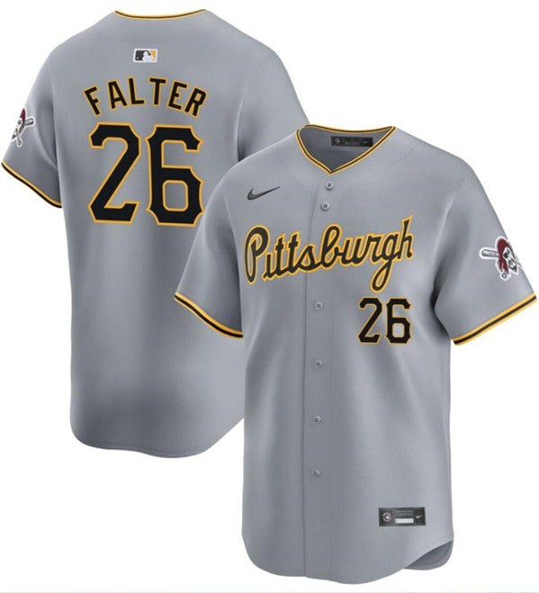 Bailey Falter Pittsburgh Pirates gray Away jersey