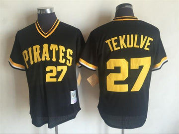 Kent Tekulve Pittsburgh Pirates black Throwback jersey