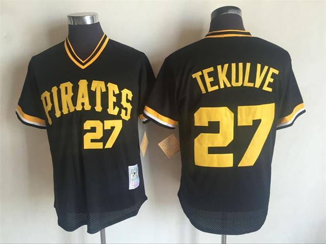 Kent Tekulve Pittsburgh Pirates black Throwback jersey
