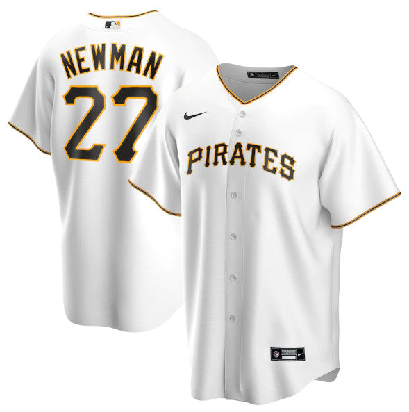 Kevin Newman Pittsburgh Pirates white jersey