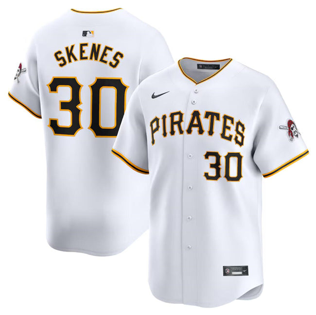 Paul Skenes Pittsburgh Pirates white Home jersey