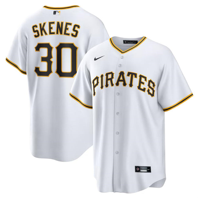 Paul Skenes Pittsburgh Pirates white jersey
