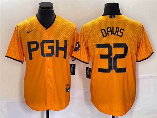 Henry Davis Pittsburgh Pirates gold City Connect jersey