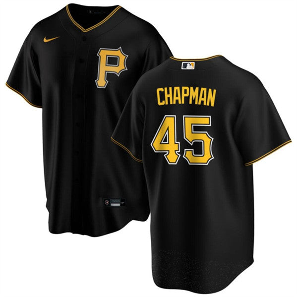 Aroldis Chapman Pittsburgh Pirates black jersey