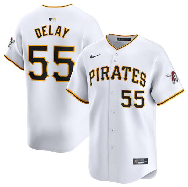 Jason Delay Pittsburgh Pirates white Home jersey