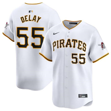 Jason Delay Pittsburgh Pirates white Home jersey