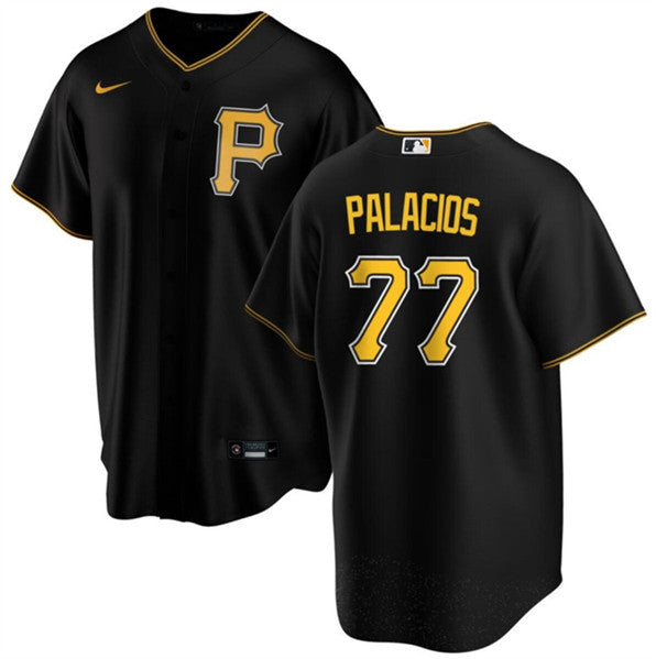 Joshua Palacios Pittsburgh Pirates black jersey