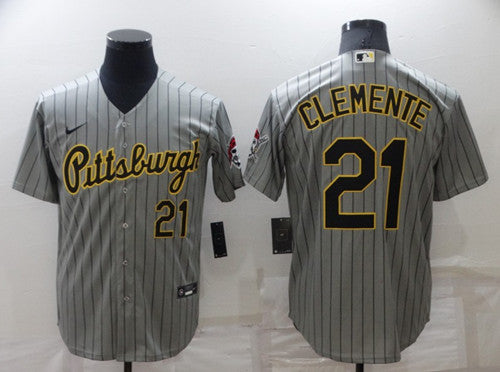 Custom Pittsburgh Pirates gray jersey