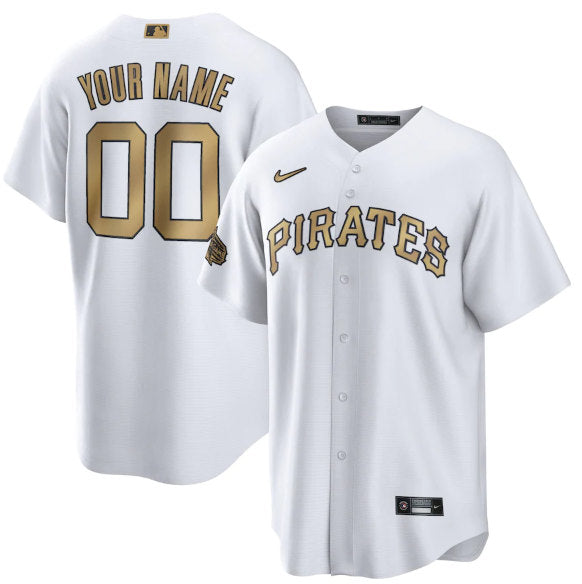 Custom Pittsburgh Pirates white All-Star jersey