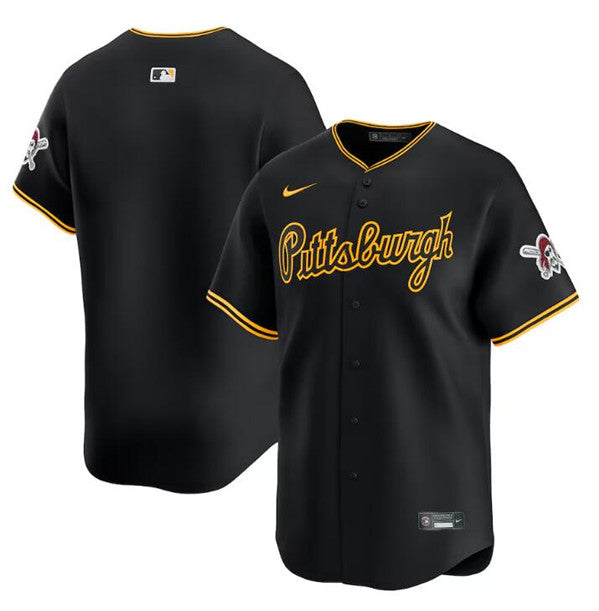 Custom Pittsburgh Pirates black Alternate jersey
