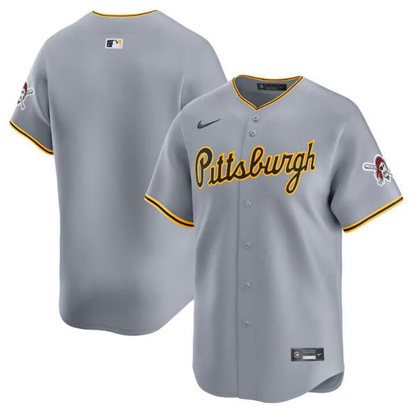 Custom Pittsburgh Pirates gray Away jersey