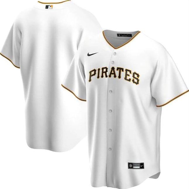 Custom Pittsburgh Pirates white jersey