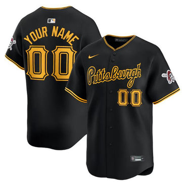 Custom Pittsburgh Pirates black Alternate jersey