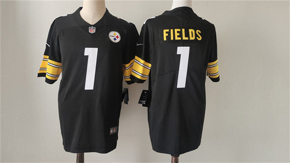 Justin Fields Pittsburgh Steelers black jersey