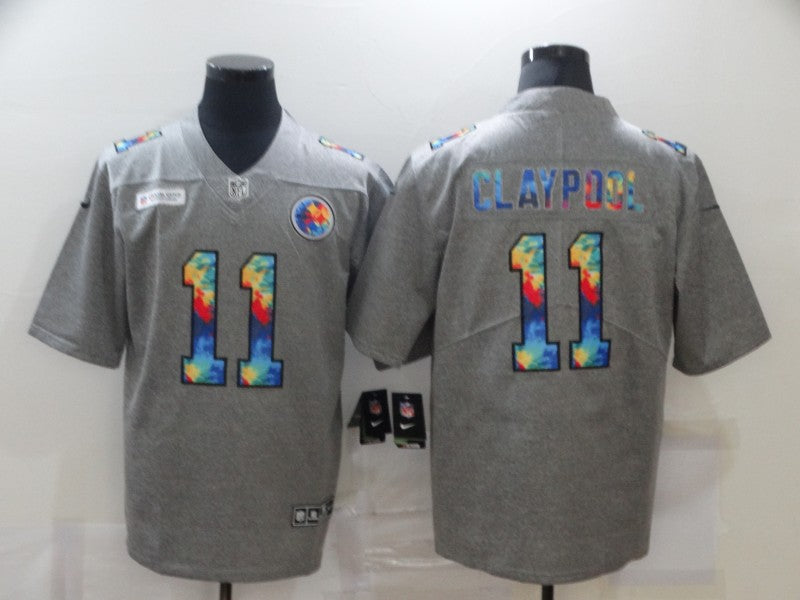 Chase Claypool Pittsburgh Steelers grey jersey