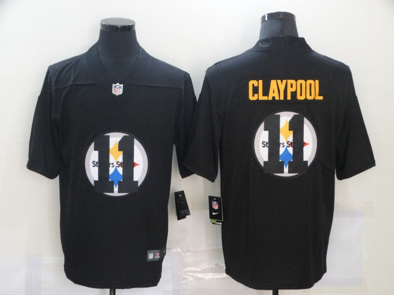 Chase Claypool Pittsburgh Steelers black Shadow jersey