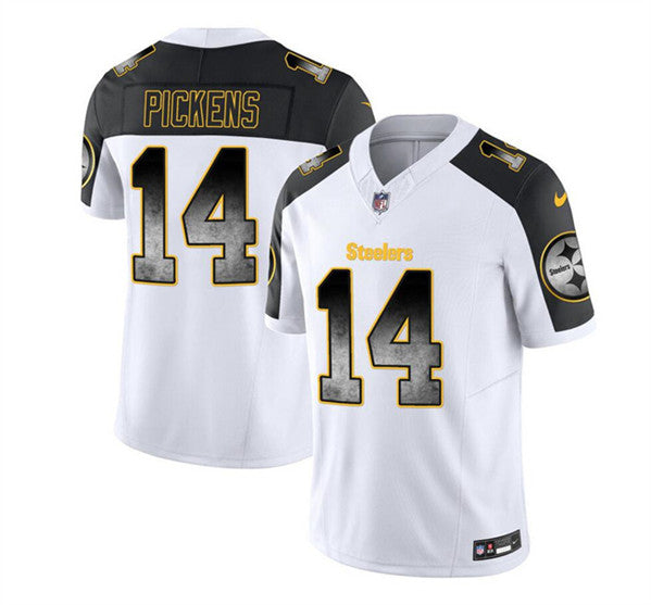 George Pickens Pittsburgh Steelers white-black FUSE jersey