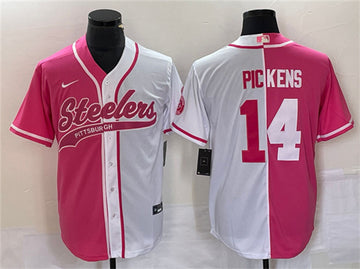 George Pickens Pittsburgh Steelers white Split jersey