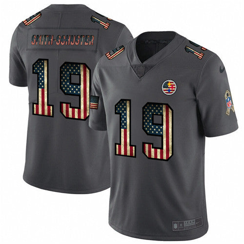 JuJu Smith-Schuster Pittsburgh Steelers grey Salute To Service jersey