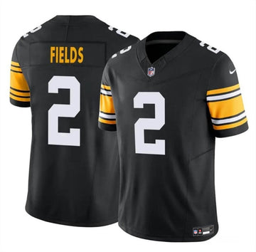 Justin Fields Pittsburgh Steelers black FUSE jersey